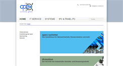 Desktop Screenshot of apex-systeme.de